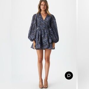 BARDOT Long Bubble Sleeve Mini Dress - 2